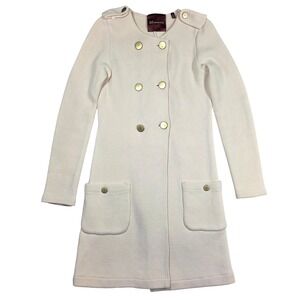Vtg‎ 525 America Double Breasted Wool Knit Cardigan Womens S Minimalist Career